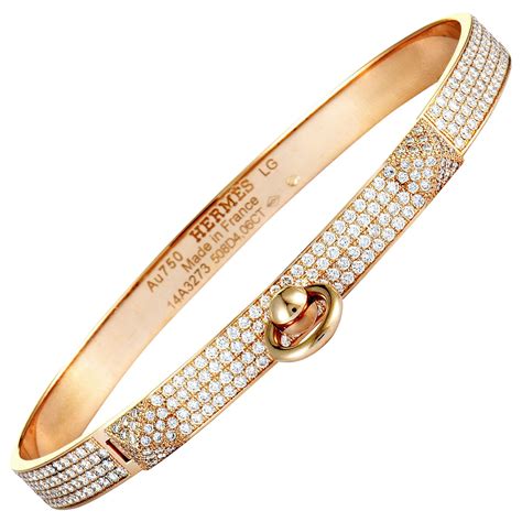 hermes kelly bracelet diamond|hermes kelly diamond bangle.